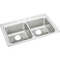 thumbnail image 1 of SS 33x22x5 Dbl Bowl Drop-in ADA Sink, 1 of 7