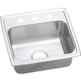 thumbnail image 1 of Elkay LRAD1918650 Lustertone Classic 19 x 18 x 6-1/2 Single Bowl Drop-in ADA Sink, No Holes, Stainless, 1 of 6