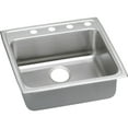 thumbnail image 1 of Elkay Lradq222255 Gourmet 22" Single Basin Drop In Stainless Steel Kitchen Sink - 1 Faucet, 1 of 6