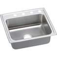 thumbnail image 1 of Elkay Lradq252150 Gourmet 25" Single Basin Drop In Stainless Steel Kitchen Sink - 4 Faucet, 1 of 6