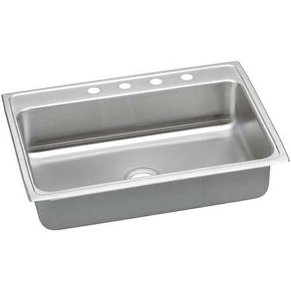 Elkay, LRADQ3122653 , 18 Gauge Stainless Steel 31" x 22" x 6.5" Single Bowl Drop-in Kitchen Sink, Sinks