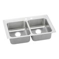 thumbnail image 1 of Elkay Lradq332160 Lustertone 33" Drop In Double Basin Stainless Steel Kitchen Sink - 2, 1 of 6