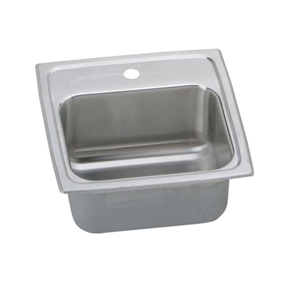 Elkay Lustertone 15'' L x 15'' W Drop-In Kitchen Sink