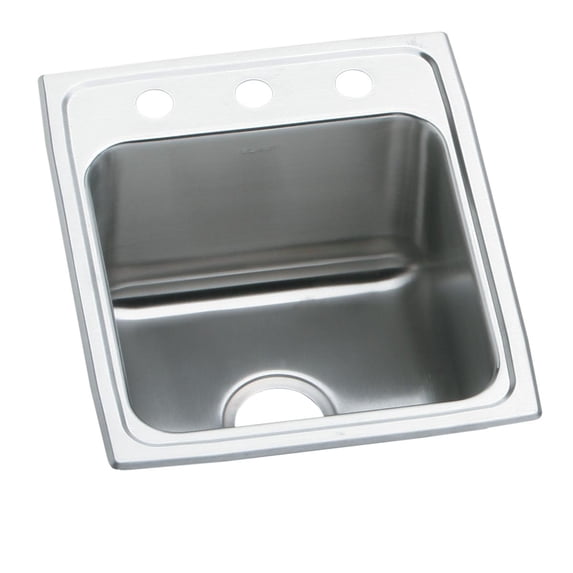 Elkay Lustertone Classic Stainless Steel 15" x 22" x 6-1/2", 2-Hole Single Bowl Drop-in ADA Sink