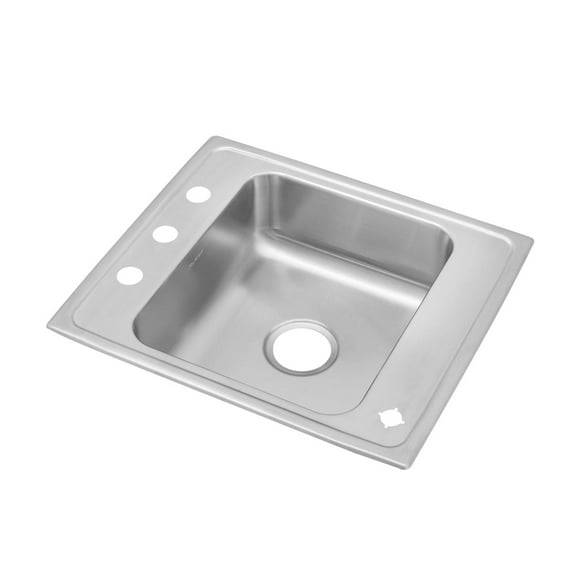 Elkay Lustertone Classic Stainless Steel 22" x 19-1/2" x 7-1/2", Single Bowl Drop-in Classroom Sink
