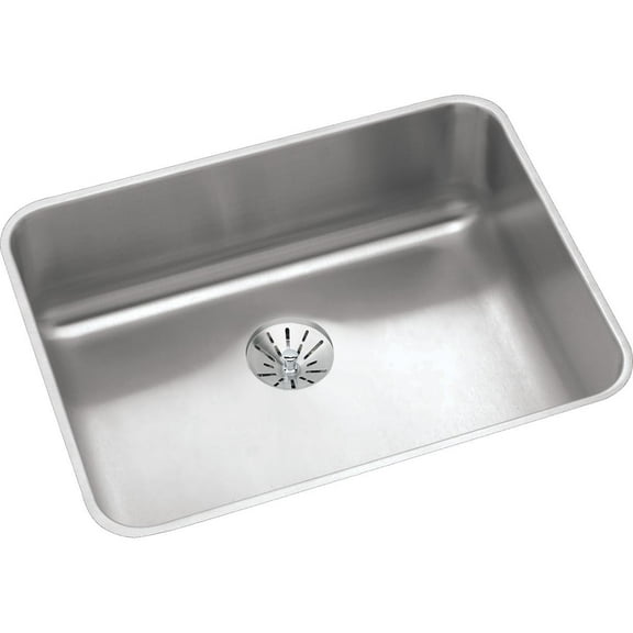 Elkay Lustertone Classic Stainless Steel, 23-1/2" x 18-1/4" x 5-3/8", Single Bowl Undermount Sink