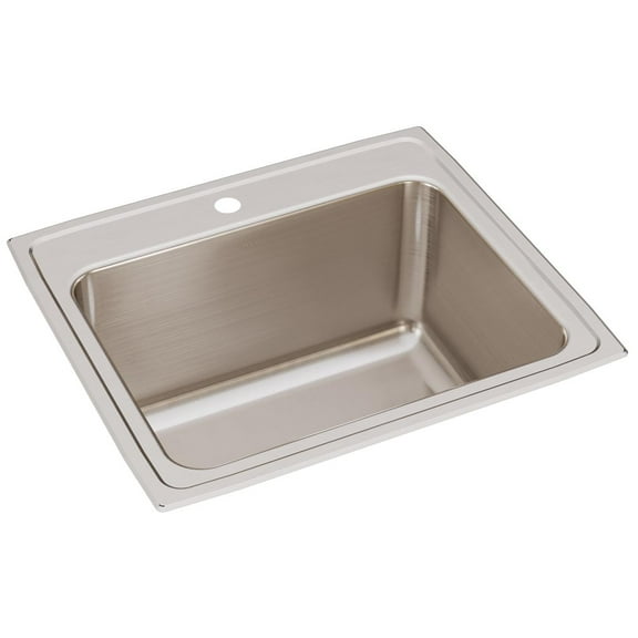 Elkay Lustertone Classic Stainless Steel 25" x 22" x 12-1/8", Single Bowl Drop-in Sink