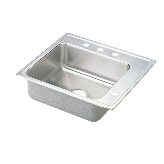 Elkay Lustertone Classic Stainless Steel 25" x 22" x 6-1/2", Single Bowl Drop-in Classroom ADA Sink
