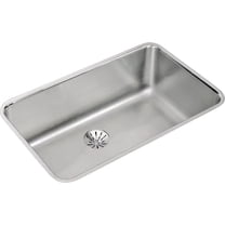 Elkay Lustertone Classic Stainless Steel 30-1/2" x 18-1/2" x 10", Single Bowl Undermount Sink with Perfect Drain