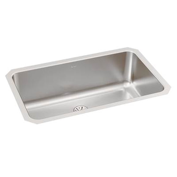 Elkay Lustertone Classic Stainless Steel 30-1/2" x 18-1/2" x 10", Single Bowl Undermount Sink with Perfect Drain