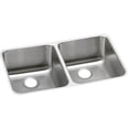thumbnail image 1 of Elkay Lustertone Classic Stainless Steel 30-3/4" x 18-1/2" x 10", Equal Double Bowl Undermount Sink, 1 of 2