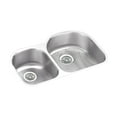 thumbnail image 1 of Elkay Lustertone Classic Stainless Steel 31-1/4" x 20" x 10", Offset 40/60 Double Bowl Undermount Sink Kit, 1 of 7
