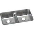 thumbnail image 1 of Elkay Lustertone Classic Stainless Steel 32-1/16" x 18-1/2" x 8", Equal Double Bowl Undermount Sink with Aqua Divide, 1 of 7