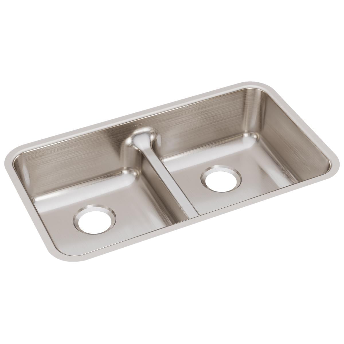 Lustrous Satin Stainless Steel Double Basin Undermount Sink