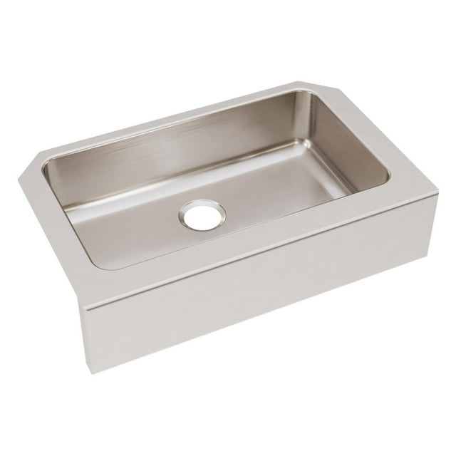 Elkay Lustertone Classic Stainless Steel 33" x 20-1/2" x 8", Single Bowl Farmhouse Sink