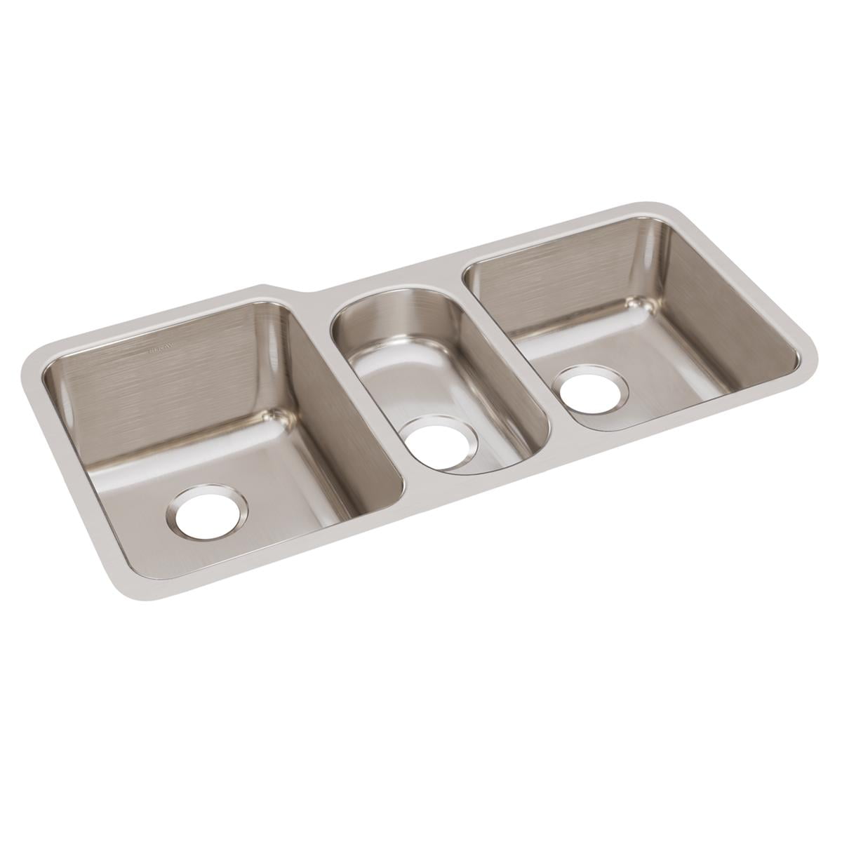 Lustertone 40" Triple Bowl Stainless Steel Undermount Sink
