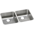 thumbnail image 1 of Elkay Lustertone Stainless Steel 30-3/4" x 18-1/2" x 4-7/8", Equal Double Bowl Undermount ADA Sink Lustertone, 1 of 2