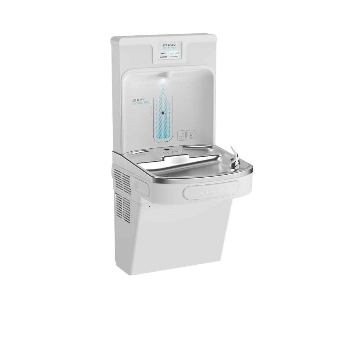 Elkay LZS8WSAP Ezh2o Wall Mounted Drinking Fountain - White