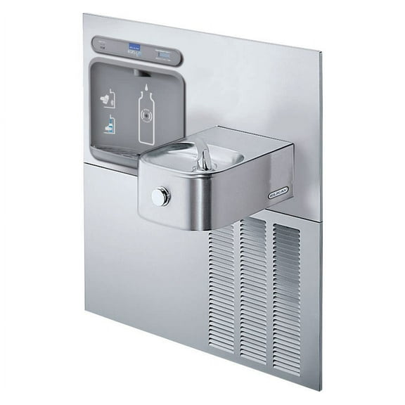 Elkay EZH2O Retrofit Bottle Filling Station with Soft Sides Fountain, Filtered 8 GPH Stainless