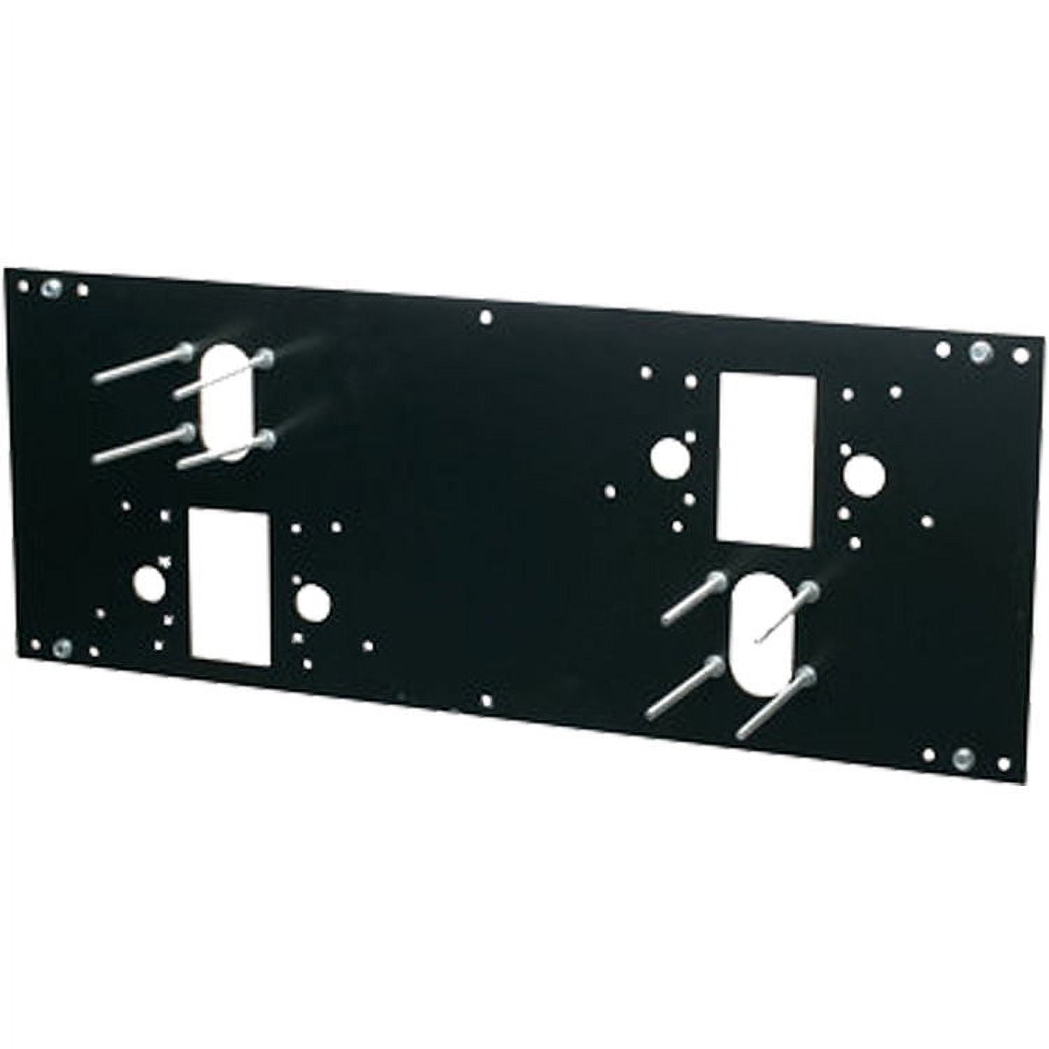 Black Steel In-Wall Mounting Plate for Office