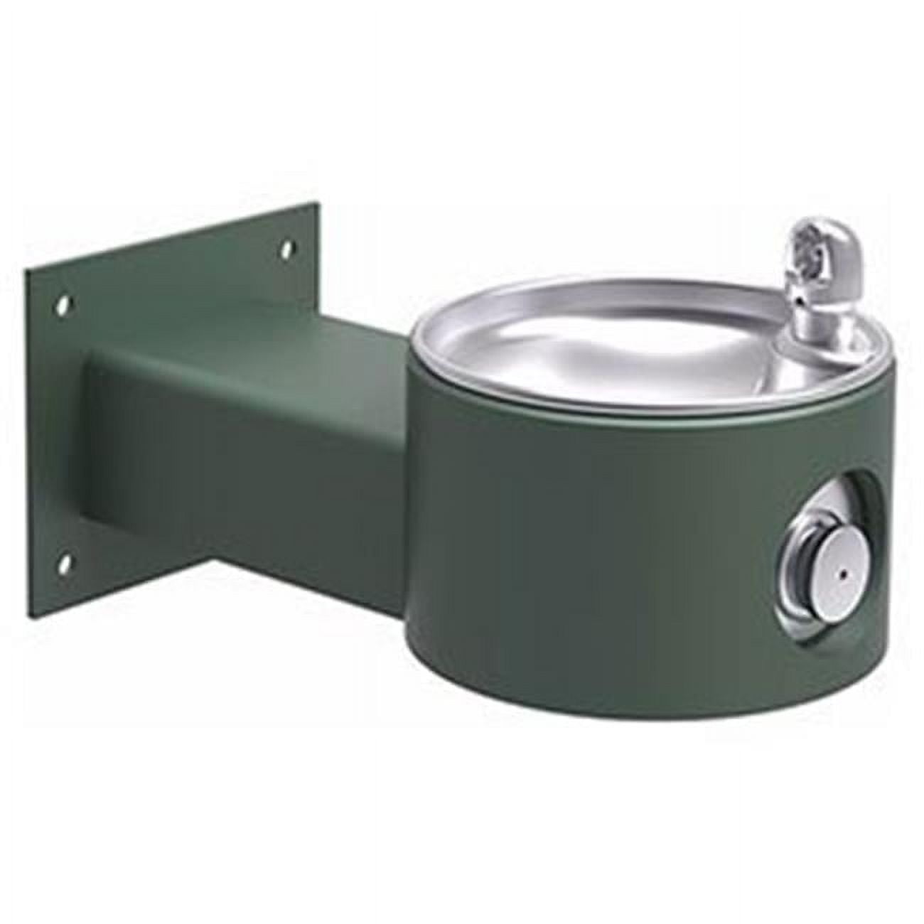 Elkay Outdoor Wall Mount Drinking Fountain, Evergreen