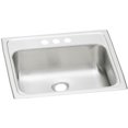 thumbnail image 1 of Elkay PSLVR1917CS3 Asana Pacemaker Stainless Steel Single Bowl Top Mount Sink with 3 Faucet Holes, 1 of 5