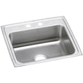 thumbnail image 1 of Elkay Celebrity Stainless Steel 25" x 22" x 7-1/2", 2-Hole Single Bowl Drop-in Sink, 1 of 5