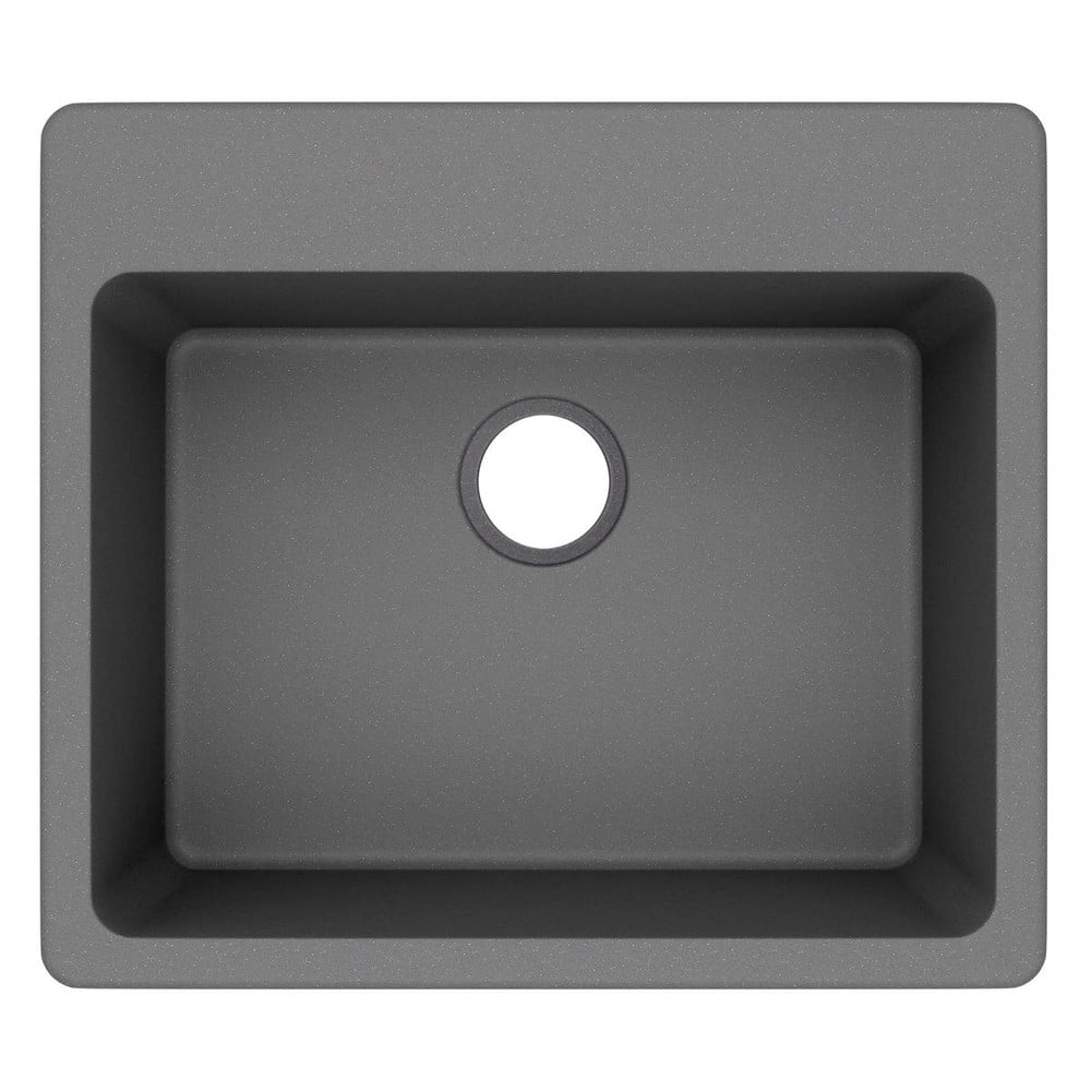 Greystone Quartz Single Bowl Drop-In Kitchen Sink