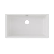 Elkay Quartz Classic 33 Rectangular Undermount Single Bowl Kitchen Sink,White