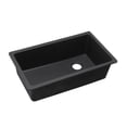 thumbnail image 1 of Elkay Quartz Classic 33" x 18-3/4" x 9-1/2", Single Bowl Undermount Sink, Black Black, 1 of 12