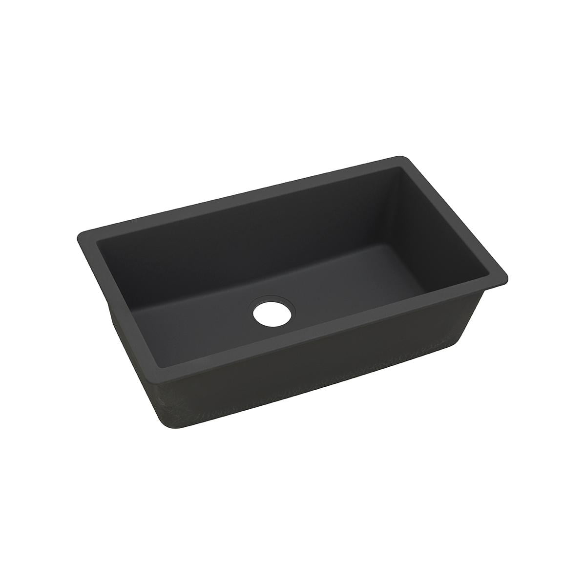 Elkay Black Quartz 33" Single Bowl Undermount Sink