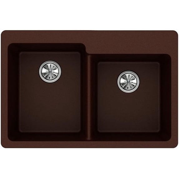Elkay Quartz Classic 33'' x 22'' Double Basin Drop-In Kitchen Sink