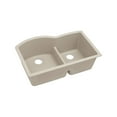 thumbnail image 1 of Elkay Quartz Classic 33" x 22" x 10", Offset 60/40 Double Bowl Undermount Sink with Aqua Divide, Putty, 1 of 2