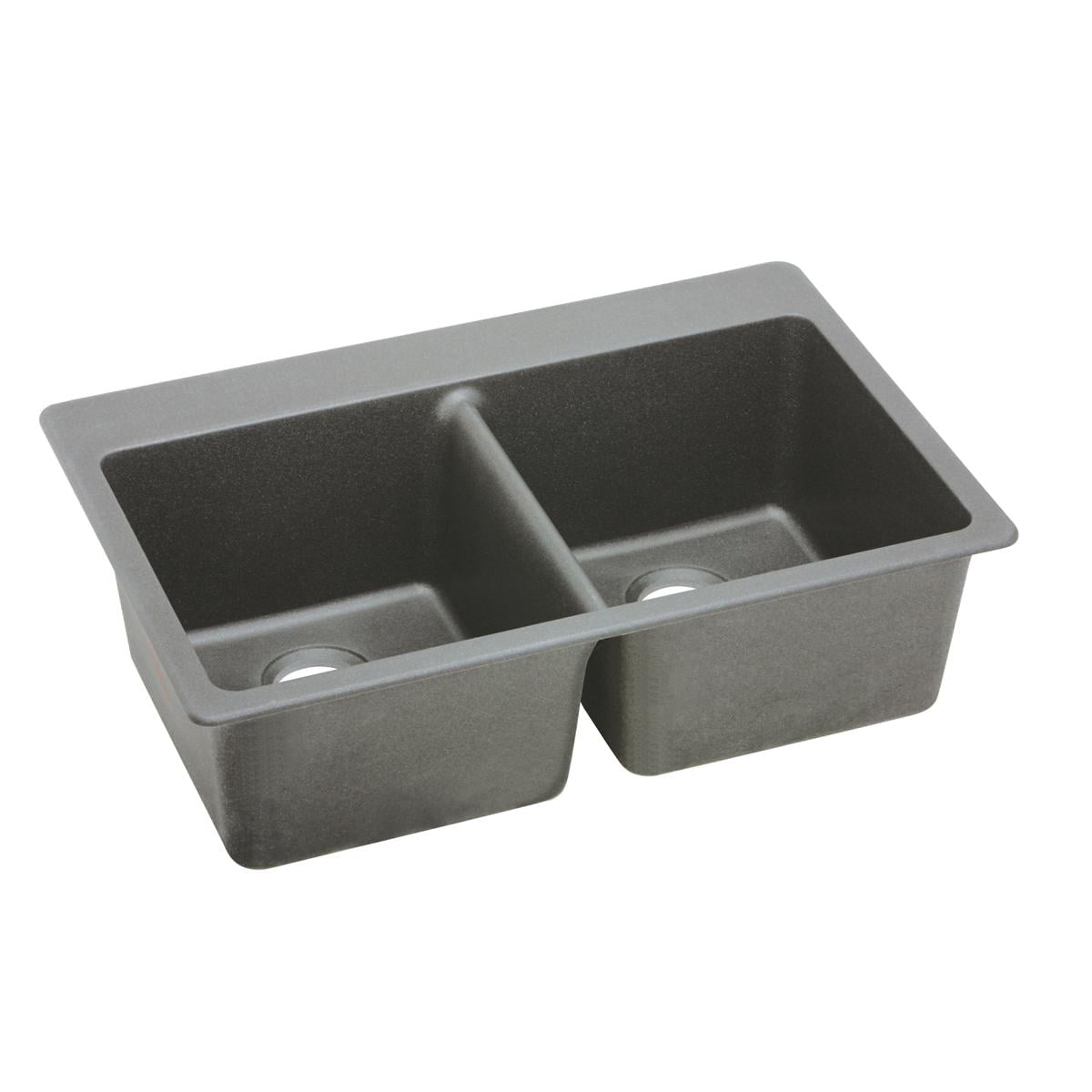 Greystone Quartz Double Bowl Drop-In Kitchen Sink