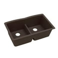 thumbnail image 1 of Elkay Quartz Luxe 33" x 19" x 10", Equal Double Bowl Undermount Sink with Aqua Divide, Chestnut, 1 of 3