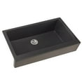 thumbnail image 1 of Elkay Quartz Luxe 35-7/8" x 20-15/16" x 9" Single Bowl Farmhouse Sink with Perfect Drain, Charcoal, 1 of 2