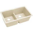 thumbnail image 1 of elkay elxdulb3322 quartz luxe 33" double basin kitchen sink for undermount installation with aqua divide, 1 of 3