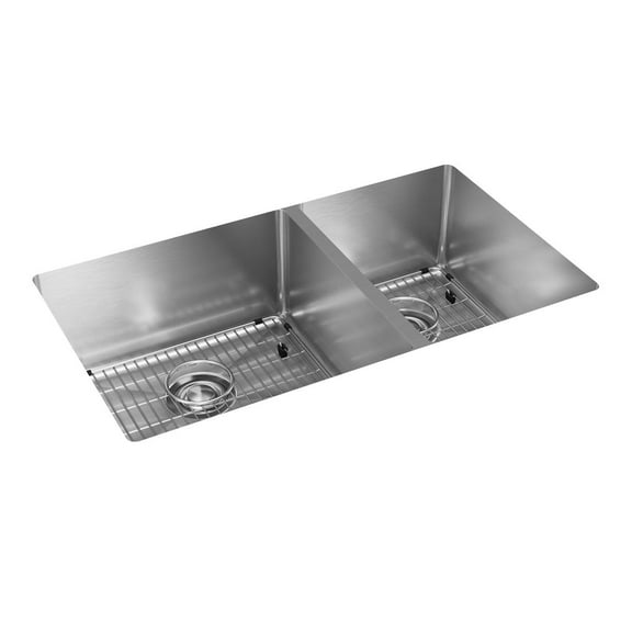 Elkay SS 31.5x18.5x9 Dbl Under MT Sink Kit