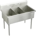 thumbnail image 1 of SS 48"x27-1/2"x14" Floor Triple Sink, 1 of 1