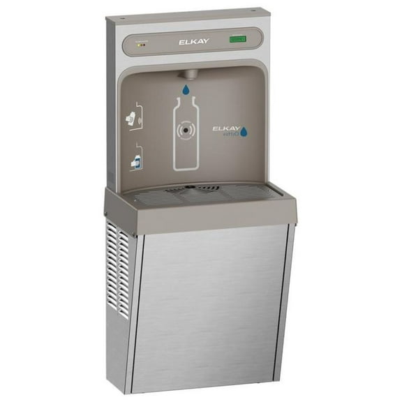 Elkay Stainless Steel Wall Mount 3000 gal Bottom Loading Water Cooler