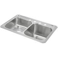 thumbnail image 1 of Elkay Stcr3322r Celebrity 33" Double Basin Drop In Stainless Steel Kitchen Sink - 4 Faucet, 1 of 5