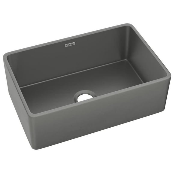 Elkay Swuf28179 30" Farmhouse Single Basin Fireclay Kitchen Sink