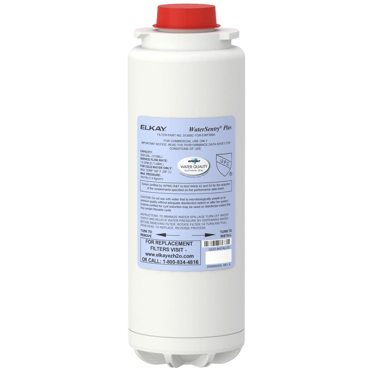 Elkay WaterSentry Plus Under Sink Replacement Filter 3-Pack