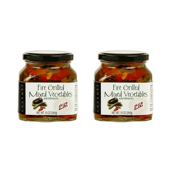 Elki Gourmet Fire Grilled Flavorful Mixed Veggies Antipasti 2 Jars