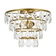 thumbnail image 1 of Ella 14 inch flush mount in brass, 1 of 7