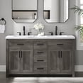 thumbnail image 1 of BridgePoint Home Ella 60" Double Sink Bathroom Vanity in Grey Brown with White Stone Top, 1 of 17