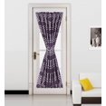 thumbnail image 1 of (Ella) Black-Grey 1 Mix Color Geometric French Door Foam Backing Insulated Thermal Blackout Rod Pocket Curtain Panel 55"W X 72"L, 1 of 1