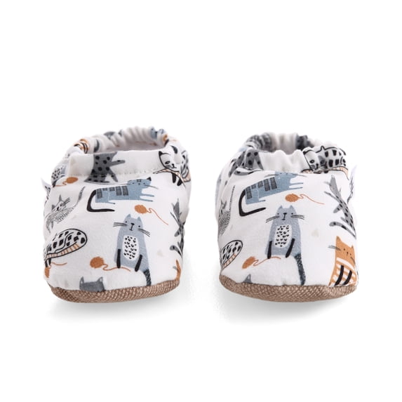 Ella Bonna Baby Boy Girl Shoes Newborn Socks Crib Shoes Moccasins, Cat, 6-12 Months