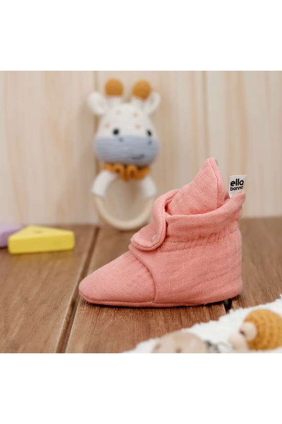 Fleece Baby Shoes, Newborn Baby Booties, Beige, 12-18 Months