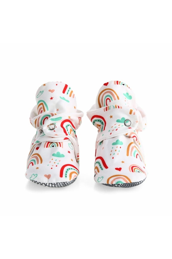 Fleece Baby Shoes, Newborn Baby Booties, Gray, 18-24 Months